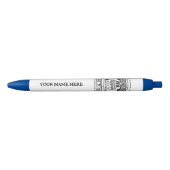 Stylo Noir Pen (Click Style) - Personalized (Devant)