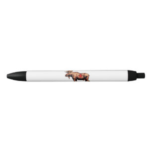 Stylo Noir Pen d'orignal canadien