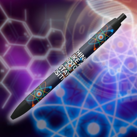 STYLO NOIR PENSEZ À UN PROTON ET RESTEZ POSITIF
