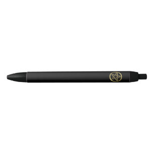 Stylo Noir Pentagramme doré