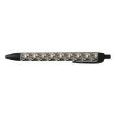 Stylo Noir Perles dorées (Bas)