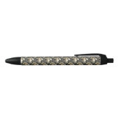 Stylo Noir Perles dorées (Haut)