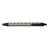 Stylo Noir Perles dorées (Dos)