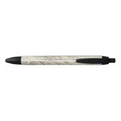 Stylo Noir Perse, empire de tabouret (Dos)