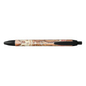 Stylo Noir Personalized Kawaii Hedgehog Ink Pen (Dos)