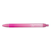 Stylo Noir Personalized Light and Hot Pink Ombre (Devant)