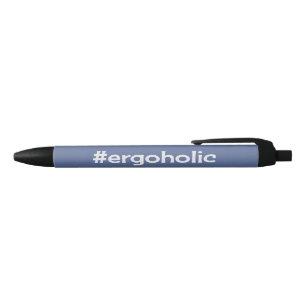 Stylo Noir Personnalisé ajouter nom rowers ergoholic fun