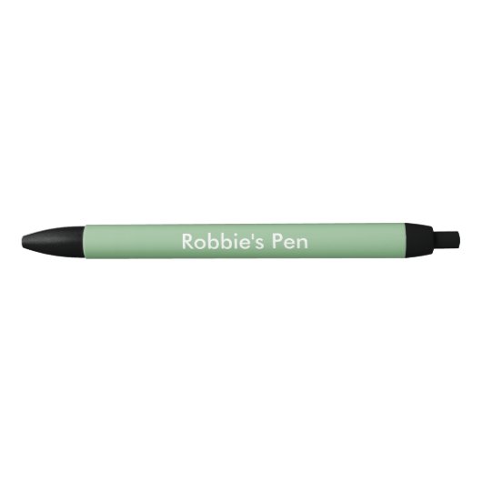 Stylo Noir Personnalisé en vert foncé (Devant)