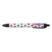 Stylo Noir Personnalisé Ladybug coloré (Bas)