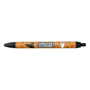 Stylo noir personnalisé pour Halloween
