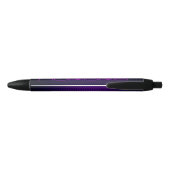Stylo Noir Personnaliser la fibre de carbone noire violette (Dos)