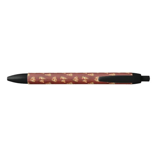 Stylo Noir Personnaliser les tranches de pizza Cool motif rou (Dos)