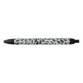 Stylo Noir Pétales (Devant)