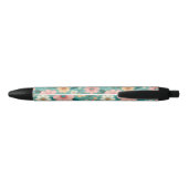 Stylo Noir Pétales Pastels (Dos)