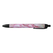 Stylo Noir Pétales roses (Bas)