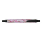 Stylo Noir Pétales roses (Dos)