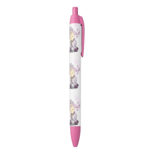 Stylo Noir Petit agneau avec Bell Pen cadeau (Bas (Vertical))