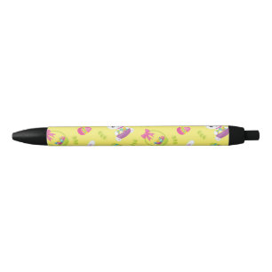 Stylo Noir Petit Boeuf de lapin de Pâques Motif cadeau