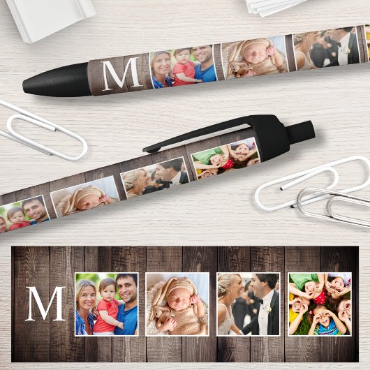 Stylo Noir Photo de Custom Collage Rustic Farmhouse Family