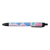 Stylo Noir Pickleball Paddles et boules Pink Preppy (Bas)