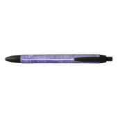 Stylo Noir Pie de lavande violet (Dos)