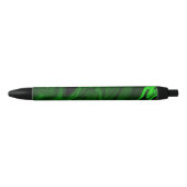 Stylo Noir pierre de malachite verte à texture (Devant)