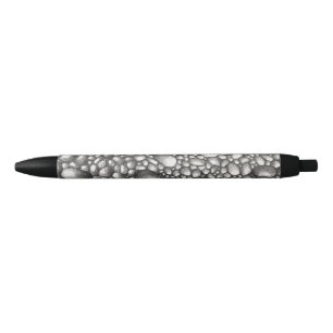 Stylo Noir Pierres Cailloux Galets Dessin au Crayon 