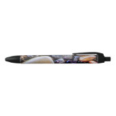 Stylo Noir Pierres colorées (Haut)