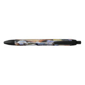 Stylo Noir Pierres colorées (Dos)