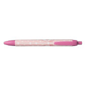Stylo Noir Piglet rose mou - Nom personnalisé (Dos)