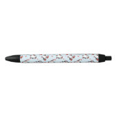 Stylo Noir Pingouin de vacances (Devant)
