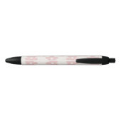 Stylo Noir Pink Cream Daisy Flowers Retro Pattern (Dos)