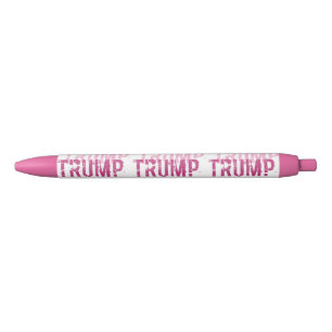 Stylo Noir PINK Donald TRUMP Président Élection Gear Pen