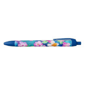 Stylo Noir Pink et joli motif floral (Haut)