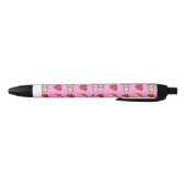 STYLO NOIR PINK KAWAII STRAWBERRY ET CHEESECAKE (Bas)