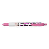 Stylo Noir Pink Ribbon Cancer du sein Sensibilisation Vache I (Dos)