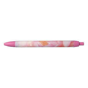 Stylo Noir Pink rose petal watercolour design