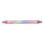 Stylo Noir Pink violet nom holographique Sweet 16 (Devant)