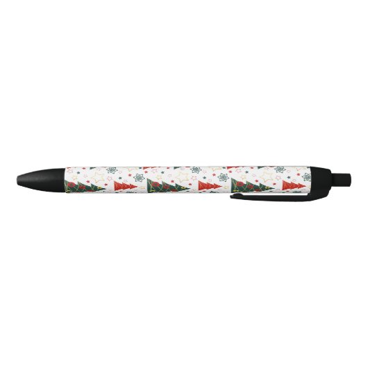 Stylo Noir Pins étoilés de Noël (Bas)