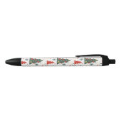 Stylo Noir Pins étoilés de Noël (Haut)
