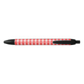 Stylo Noir Pique-nique en vichy rouge (Dos)