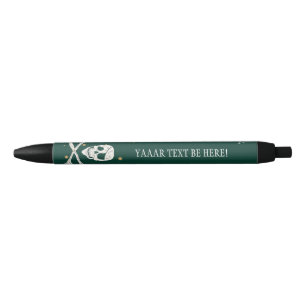 Stylo Noir Pirate Pen Crâne Crossbones