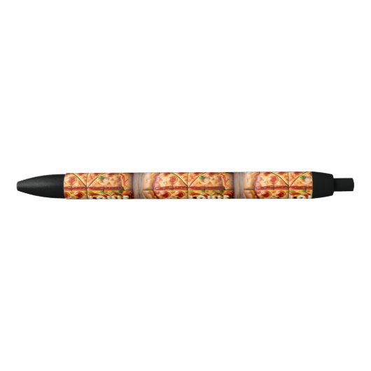 Stylo Noir Pizza Pizzeria Design (Devant)
