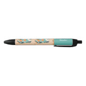 Stylo Noir Plage tropicale Abstraite Rétro Surf pour Ados (Bas)