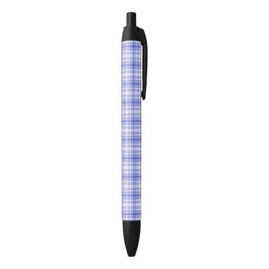 Stylo Noir Plaid blanc bleu 2 (Bas (Vertical))