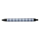 Stylo Noir Plaid bleu (Devant)
