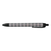 Stylo Noir Plaid de pixel dans le gris avec la rayure rouge (Bas)