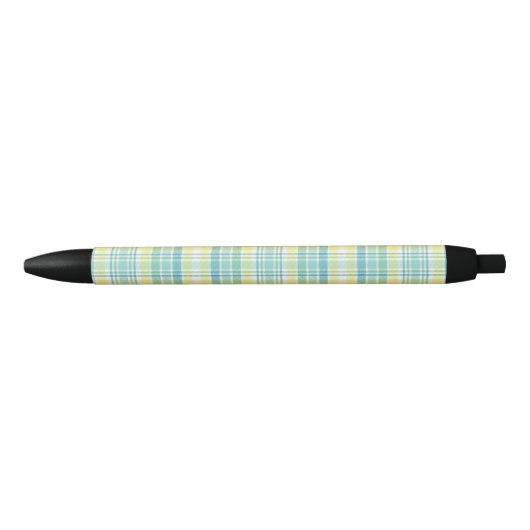 Stylo Noir Plaid en pastel (Devant)