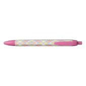Stylo Noir Plaid en pastel de rayure (Dos)