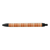 Stylo Noir Plaid orange (Devant)
